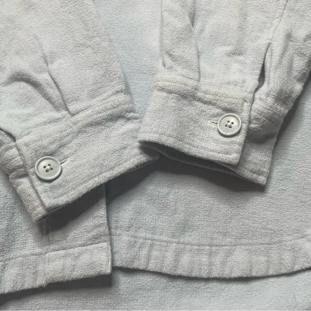 American Eagle Light Blue Button Up Shacket - image 3